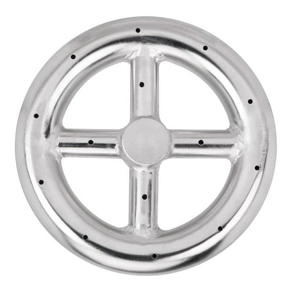 6 Inch Round Fire Pit Burner Ring for Natural Gas & Propane Fire Pit Fireplace Stainless steel00X4921