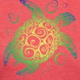 thumbnail image 3 of CafePress - Tribal Turtle Green Women's Deluxe T Shirt - Womens Tri-blend T-Shirt, 3 of 4