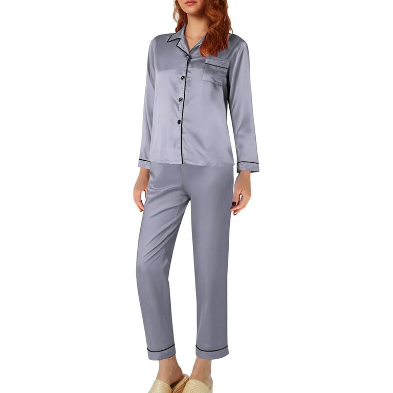 Lxkfashion Sale Women Pajama Sets Silver Women's Nightgown â€‹Long
