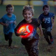 Huge Wave Glow in The Dark Football Size-6, Rechargeable Light Up Football, Outdoor Toys for Boys, Birthday Gift for Kids Ages 7-15