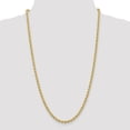 thumbnail image 2 of 14K Yellow Gold 4mm Handmade Regular Rope Chain Anklet 9 IN, 2 of 6