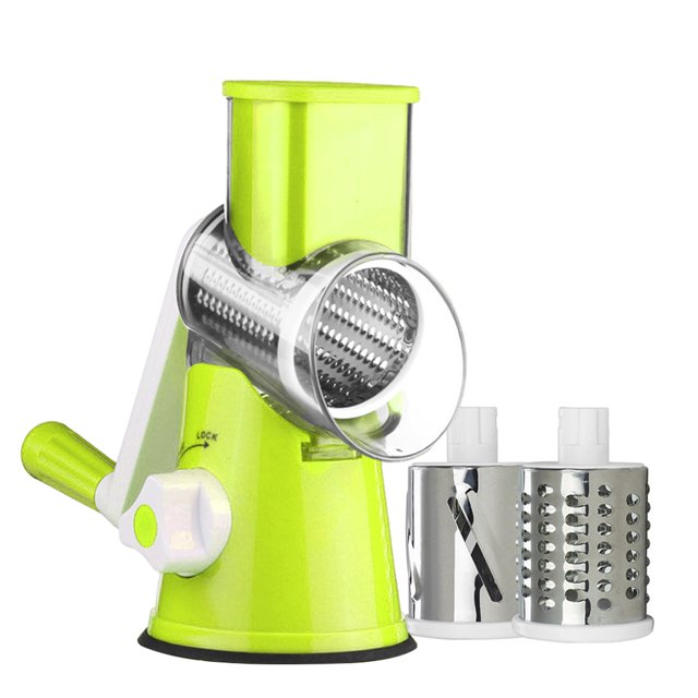 Bewildely Rallador de corte uniforme limpio y uniformemente espaciado para obtener resultados que hacen que la limpieza sea más conveniente y Cocina y Comedor verde