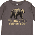 thumbnail image 4 of Inktastic Yellowstone National Park Bear Illustration Boys or Girls Long Sleeve Toddler T-Shirt, 4 of 5