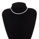 thumbnail image 2 of GOOHOCHY Collar de cuentas de arroz de una sola capa con personajes individuales (blanco), 2 of 8