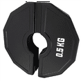 thumbnail image 2 of 4X Gym Micro-Plates Dumbbell Fractional Weight Plate Rubber Fractional Weight Plates Add-on Change Black 0.5kg, 2 of 5