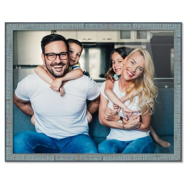16.5x11.7 Frame Blue Picture A3 Frame - Complete Modern Photo Frame Includes UV Acrylic Shatter