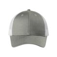 thumbnail image 1 of Top Headwear Low-Profile Snapback Trucker Cap - Heather Grey/White, 1 of 2