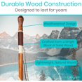 thumbnail image 2 of Wooden Walking Stick - Willow Cane for Seniors Hiking &  - Heavy Duty Carved Twisted Wood Sticks for Men & Women -  Support Pole for Outdoor Trekking & Weight Bearing, 2 of 8