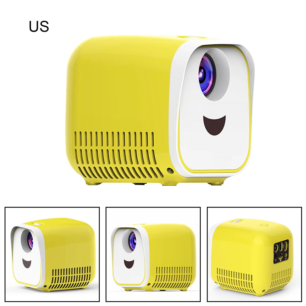 Portable Mini Projector Full Color LED projector for Childrens Gift Video Movie,Party Game,Outdoor Entertainment with HDMI USB AV Interfaces,Tripod,8 GB USBand Remote Control,Support 1080P