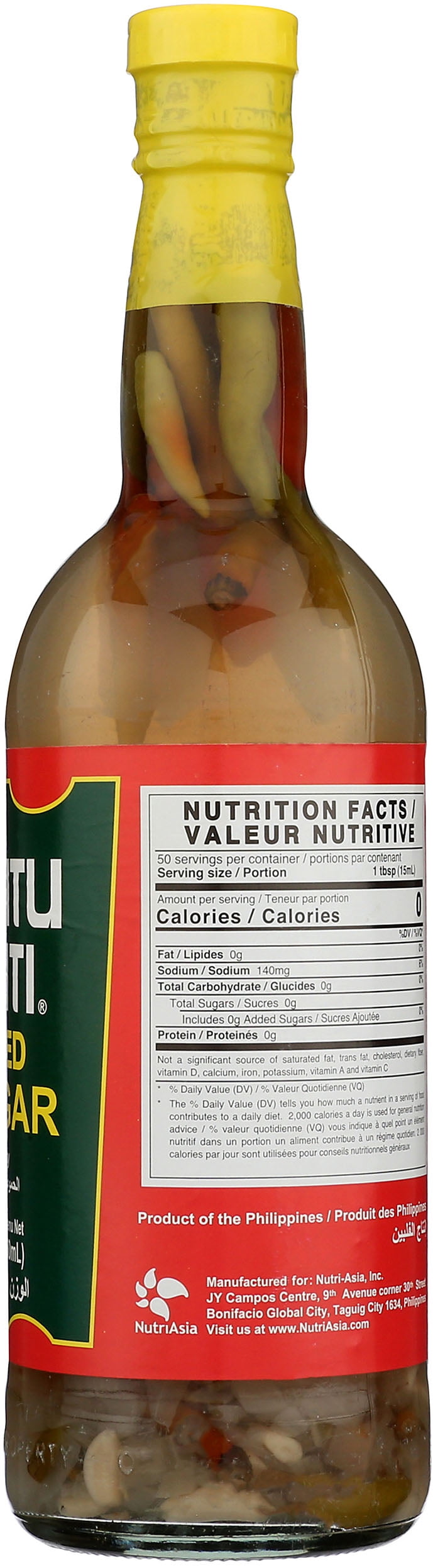 Datu Puti Spiced Filipino Vinegar 25.36 Fl oz, 1 count, Plastic Bottle