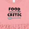 thumbnail image 4 of Inktastic Food Critic with Fork and Spoon Girls Baby Dress, 4 of 5
