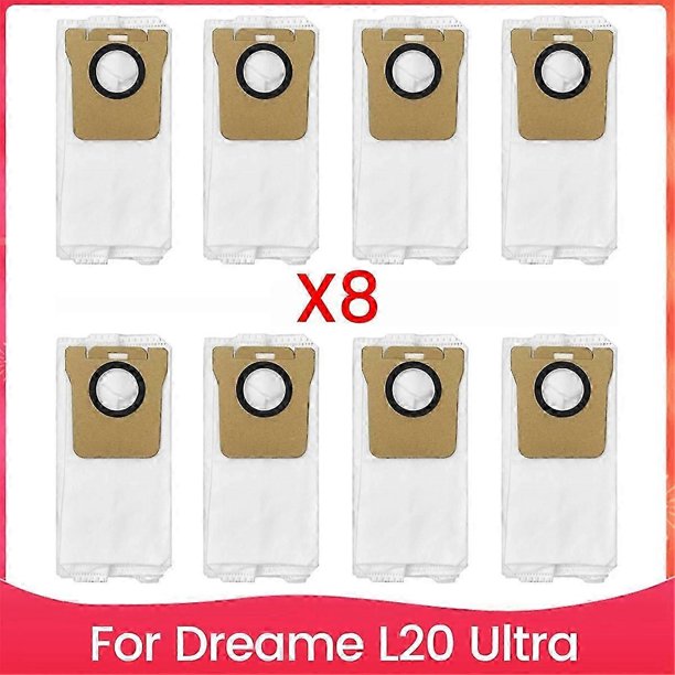 Replacement Accessories Kits for Dreame L20 Ultra Robot Vacuum Cleaner Dust Bags