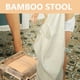 thumbnail image 5 of Cómodo banco bajo, taburete pequeño, taburete de baño antideslizante, taburete de bambú, 5 of 7