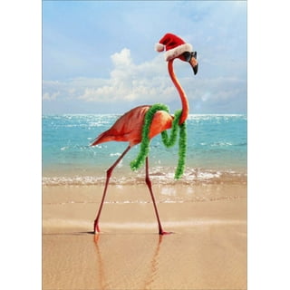 Christmas Flamingo Straws, Christmas Flamingo Ornament, Flamingo