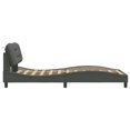 thumbnail image 5 of vidaXL Bed Frame with LED Lights Dark Grey 100x203 cm Fabric, 5 of 5