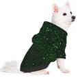 thumbnail image 2 of Fotbe Green Sparkling Sudadera con Estampado para Perros Pequeños – Suéter con Capucha para Mascotas, Tela Suave de Forro Polar con Bolsillo-X-Small, 2 of 7