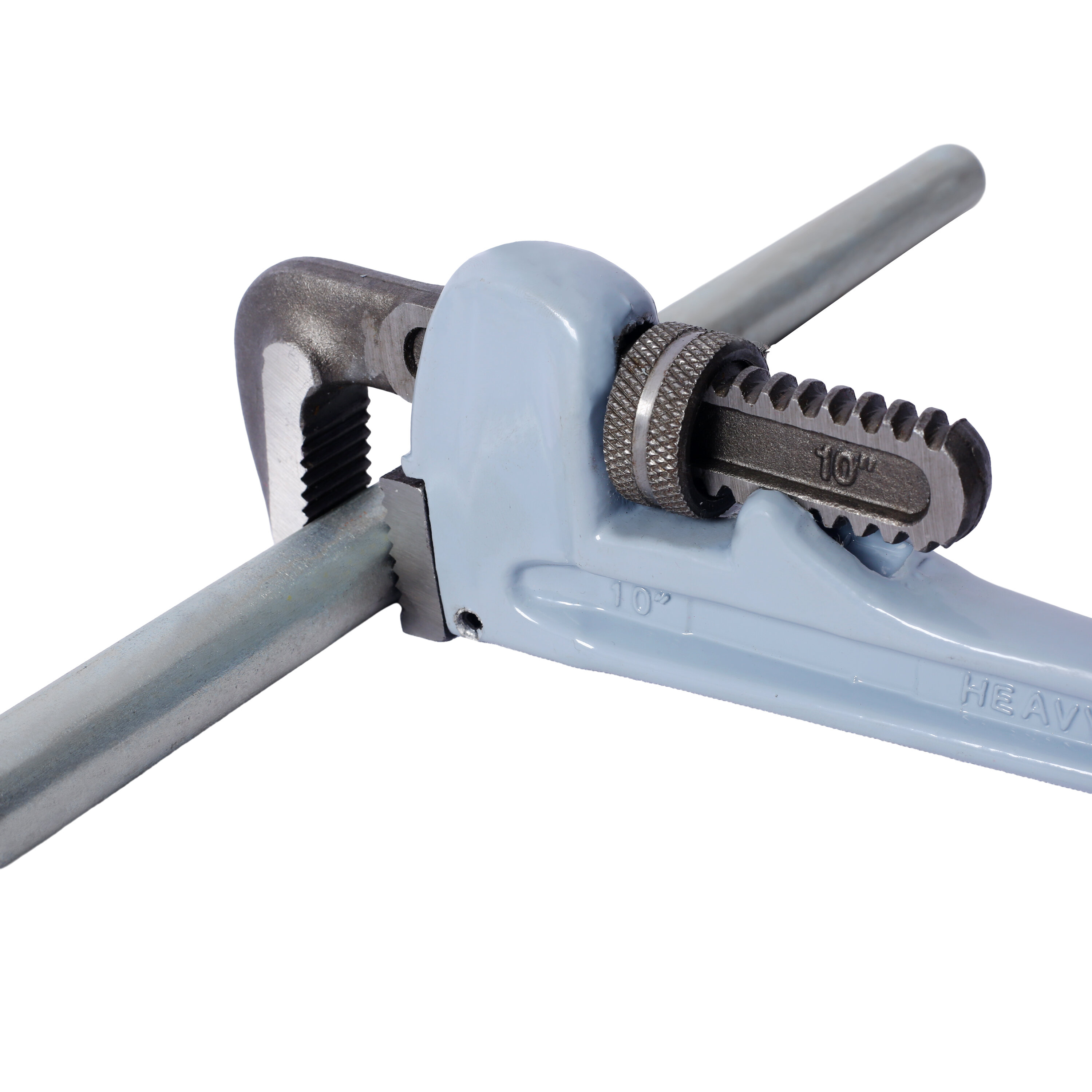 4-Piece Aluminum Pipe Wrench Set (10"/14"/18"/24"), Lightweight Alloy Construction, Adjustable Jaw Plumbing Tools