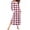 White Plaid, variant on KISSGAL Women Long Nightgown V Nek Nightshirt Sleepwear Full Length Sleepshirt with Pockets Long Sleeve Sleep Dress