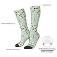 thumbnail image 4 of Fotbe Bees Calcetas Divertidas Estampadas para Hombre y Mujer, Calcetas de Algodón hasta la Rodilla para Caminar, Correr, Enfermería y Embarazo, 4 of 6