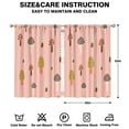 thumbnail image 2 of Mushroom Curtains-Blackout Curtains Bedroom Decor Living Room Darkening Grommet Window Drapes 2 Panels Set 42x63 inch, 2 of 2