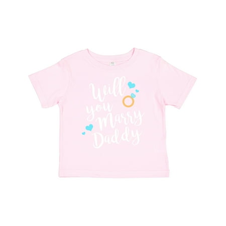 

Inktastic Will You Marry Daddy-ring White Gift Toddler Boy or Toddler Girl T-Shirt