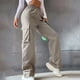 thumbnail image 2 of WILLBEST Pantalones Casuales de Mujer, de Cintura Alta, con Pierna Ancha y Estilo Relajado, de Pierna Recta, para Uso Diario. Grande, 2 of 7