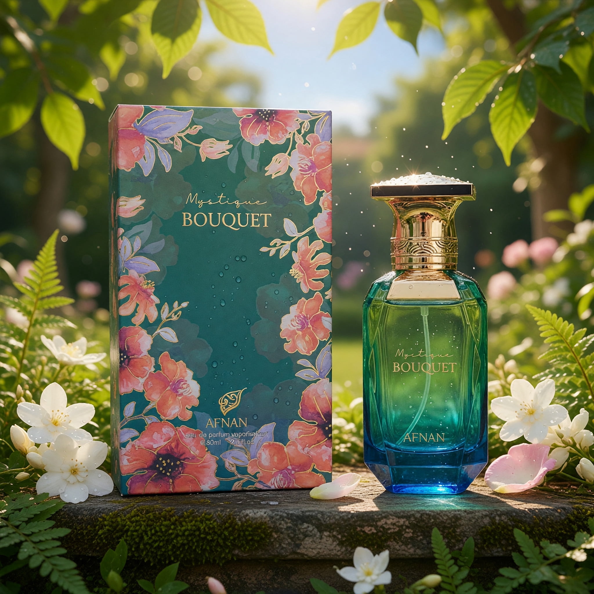 Afnan Mystique Bouquet Eau De Parfum, 2.7 oz Spray for Women, Long
