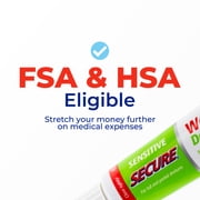 Secure Sensitive Denture Adhesive Cream with Aloe Vera & Myrrh, 12H Max Hold, Waterproof Seal - Zinc Free - For Uppers, Lowers & Partials - FSA HSA Approved - Food Grade Ingredients - 1.4 oz (1 Pack)