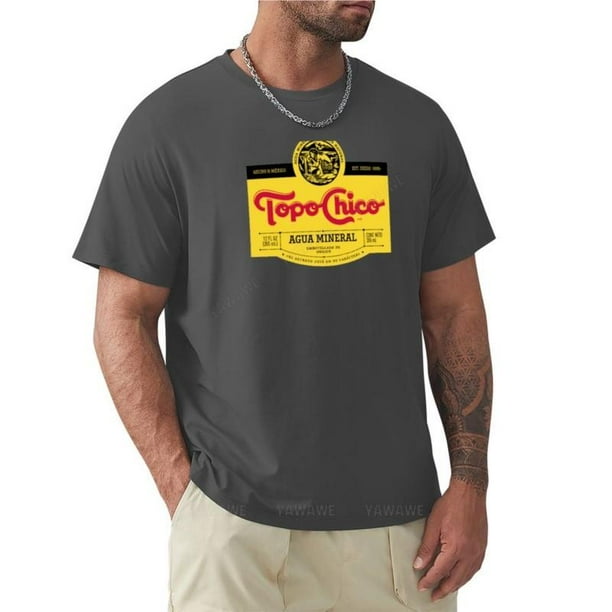 Camiseta con cuello redondo para hombre camisa de manga corta tops de algodón color negro
