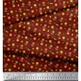 thumbnail image 3 of Soimoi Red Velvet Fabric Dot,Insects & Leaves Clip Art Print Sewing Fabric Yard 58 Inch Wide, 3 of 3