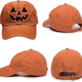 thumbnail image 2 of Halloween Hat Sunshade Baseball Hat Outdoor Printed Embroidery Scary Pumpkin Face Cap Adjustable Cap, 2 of 6