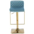 thumbnail image 4 of CLEARANCE! SUPERJARE Bar Stools&nbsp; - Swivel Barstool Chairs with Back, Modern Pub Kitchen Counter Height，velvet, 4 of 10