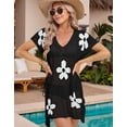 thumbnail image 2 of Beach Cover Up for Women V-Neck Floral Swimsuit Cover Up Casual Loose Crchet Bathing Suit Cover Up Shermie, 2 of 6