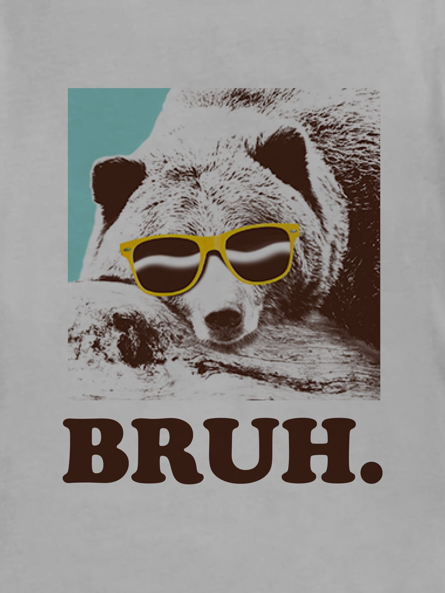 Wonder Nation, Boys' & Big Boys' Bruh Bear, Short Sleeve, Graphic T-Shirt, Sizes 4-18