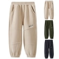 thumbnail image 2 of YunPes Boys Sweatpant Children Jogging Bottoms with Pocket Sports Track Pant Winter Elastic Waist Active Pant 3 Month Old Clothes, 2 of 7