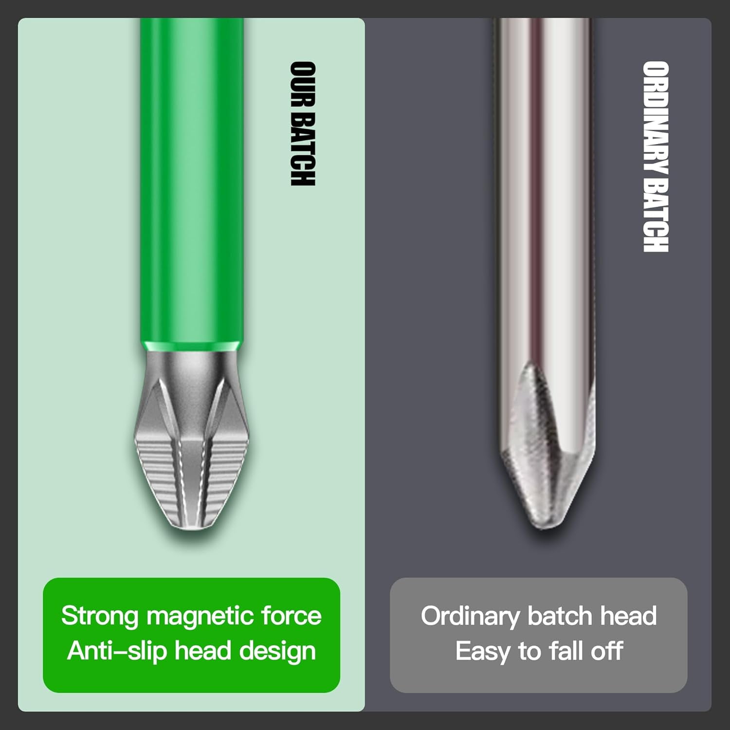 MKEUDQ-Strong Magnetic Durability Screwdriver Drill Bit Set, 2026 new Magnetic Drill Bit Set Anti-Shock Impact Driver Bit Set for Home DIY Professional Use (5, 65mm)