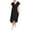 Black, variant on 1.State Womens Polka Dot Handkerchief Hem Midi Dress Black 6