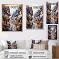 thumbnail image 4 of Designart "Quaint Streets of Colmar French Village Tranquility III" Cityscapes Floater Framed Wall Decor, 4 of 7