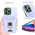 thumbnail image 4 of CoverON For Apple iPhone 14 Pro Phone Case, Credit Card slot Ring KickStand Rugged Cover Magnetic holder, Orange, 4 of 9