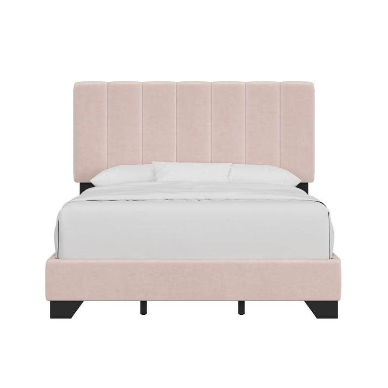 Hillsdale Reece Channel Stitched Queen Bed, Light Pink photo 8