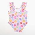 thumbnail image 5 of Miaoju Girls Swimsuit One Piece Size 10 Cute Bow Girls Tankini Swimsuit Quick Drying Cute Printed Teen Bathing Suit Summer Girl's Swimwear with Mesh Cover Ups, 5 of 6
