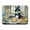 Akita 1723, variant on Black Lab Fall Kitchen Pumpkins Memory Foam Kitchen Mat 27 in x 19 in