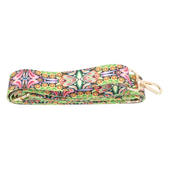 QAYOZ Adjustable Banjo Strap Guitar Strap: Embroidered Shoulder Strap Ukulele Belt Floral Instrument Belts with Hooks Bass Accessory for Instrument Style 2