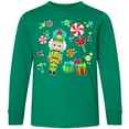 thumbnail image 3 of Inktastic Holiday Nutcracker and Candy for Christmas Long Sleeve Youth T-Shirt, 3 of 5