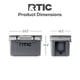 thumbnail image 5 of Hielera aislante Ice Chest RTIC ultraligera de 32 cuartos de galón, gris, 5 of 7