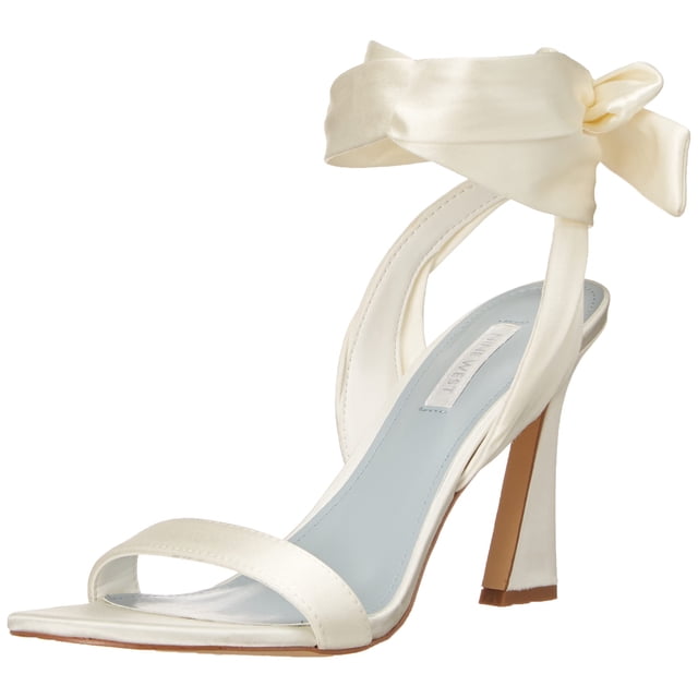 Sandalia de tacón Nine West Kelsie7 color marfil para mujer, talla 6