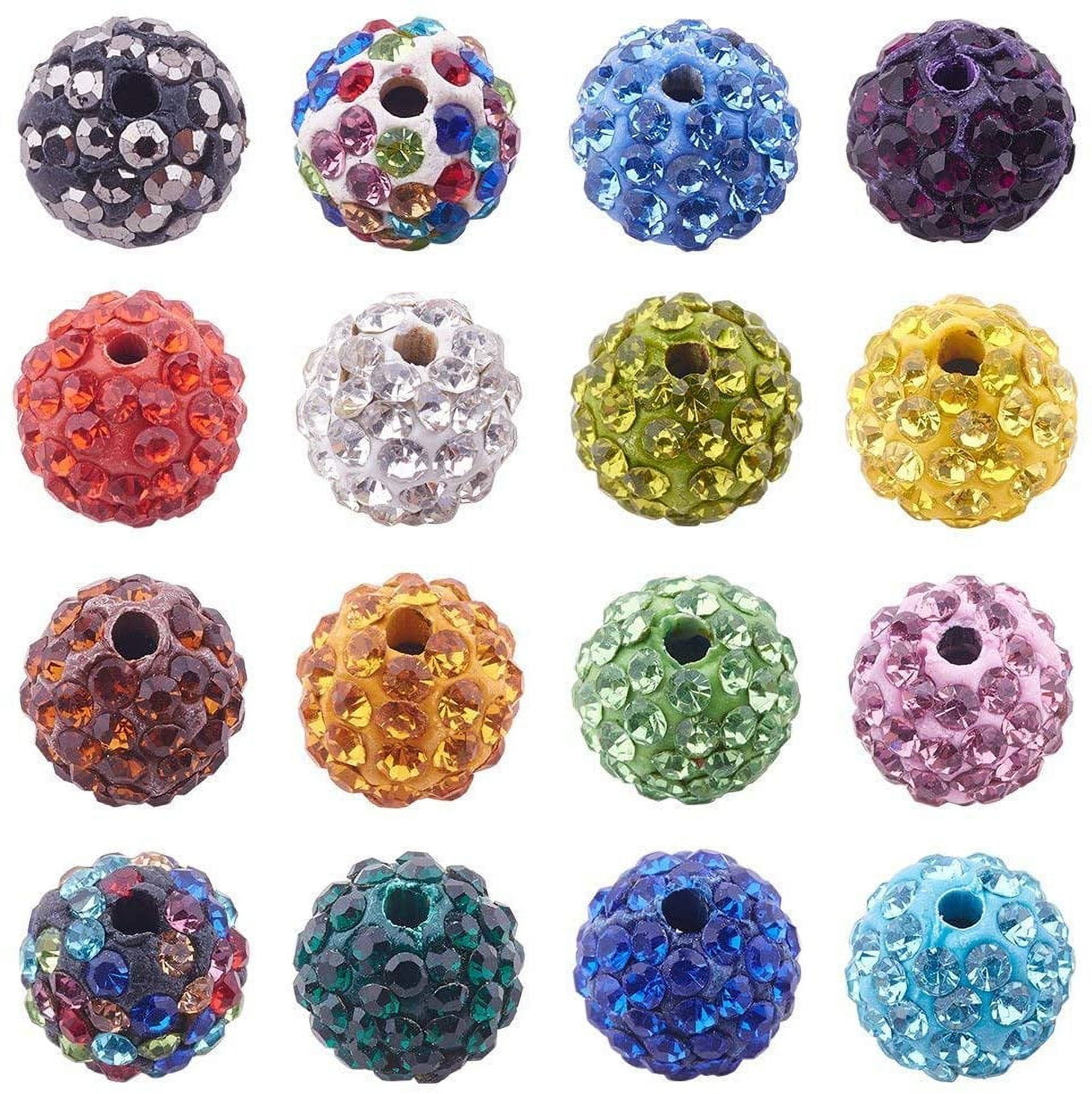  100pcs 20mm Colorful Resin Chunky Bubblegum Beads, Clay Beads  Pave Disco Ball Beads Mixed Color Polymer Clay Diamond Round Beads for DIY  Jewelry Making Necklace Christmas : Arts, Crafts & Sewing