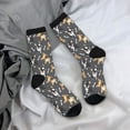 thumbnail image 5 of Haiem Bulldog And BONES Pattern Crew Socks – Soft & Durable Moisture-wicking Socks, Stay-Up Fit for Business, Work, and Casual Wear Size 5-11, 5 of 6