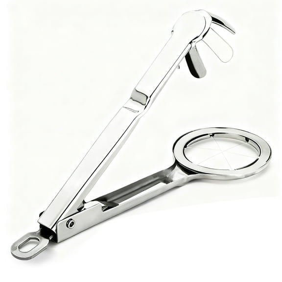 Egg Slicer, 304 Stainless Steel Hard Boiled Egg Wedger, Cuts 6 Even Sections, for Chicken, Duck, Goose, Century Eggs, Easy Clean, Long-Lasting