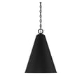 thumbnail image 4 of Trade Winds Lighting 1-Light Pendant Light In Matte Black, 4 of 6